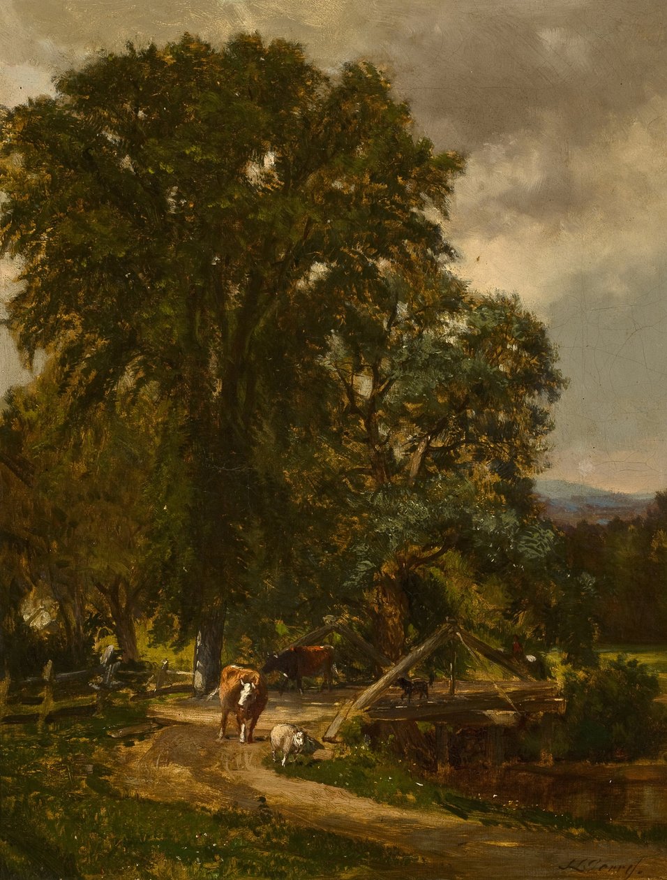 Rustikale Brücke von Samuel Lancaster Gerry