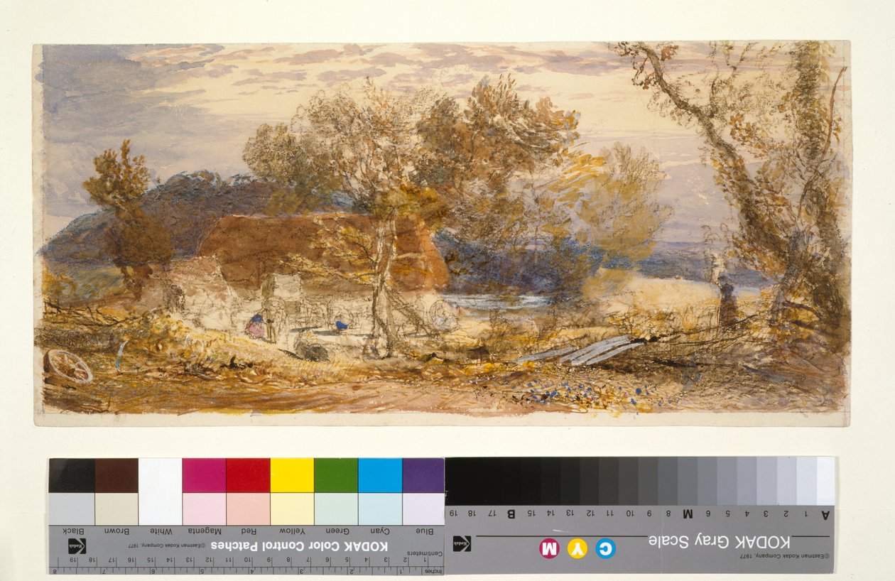 Ein Bauernhof in Kent, ca. 1826-32 von Samuel Palmer