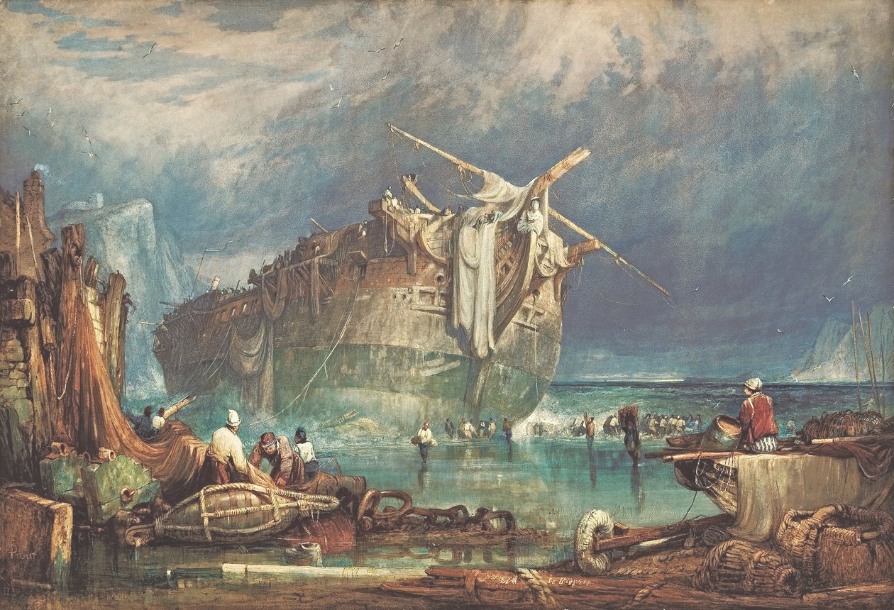 Bergung vom Wrack von Samuel Prout