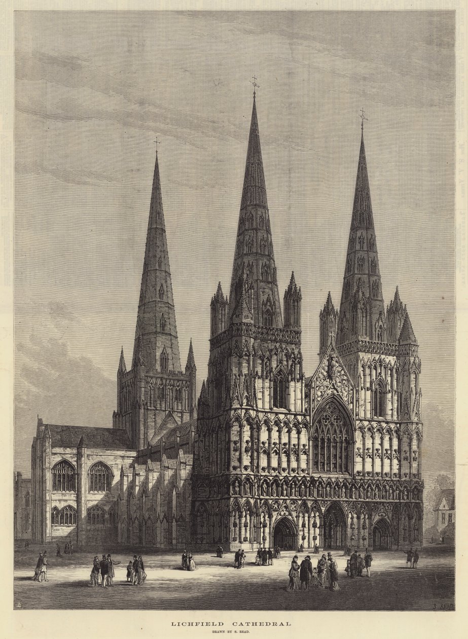 Lichfield Kathedrale von Samuel Read