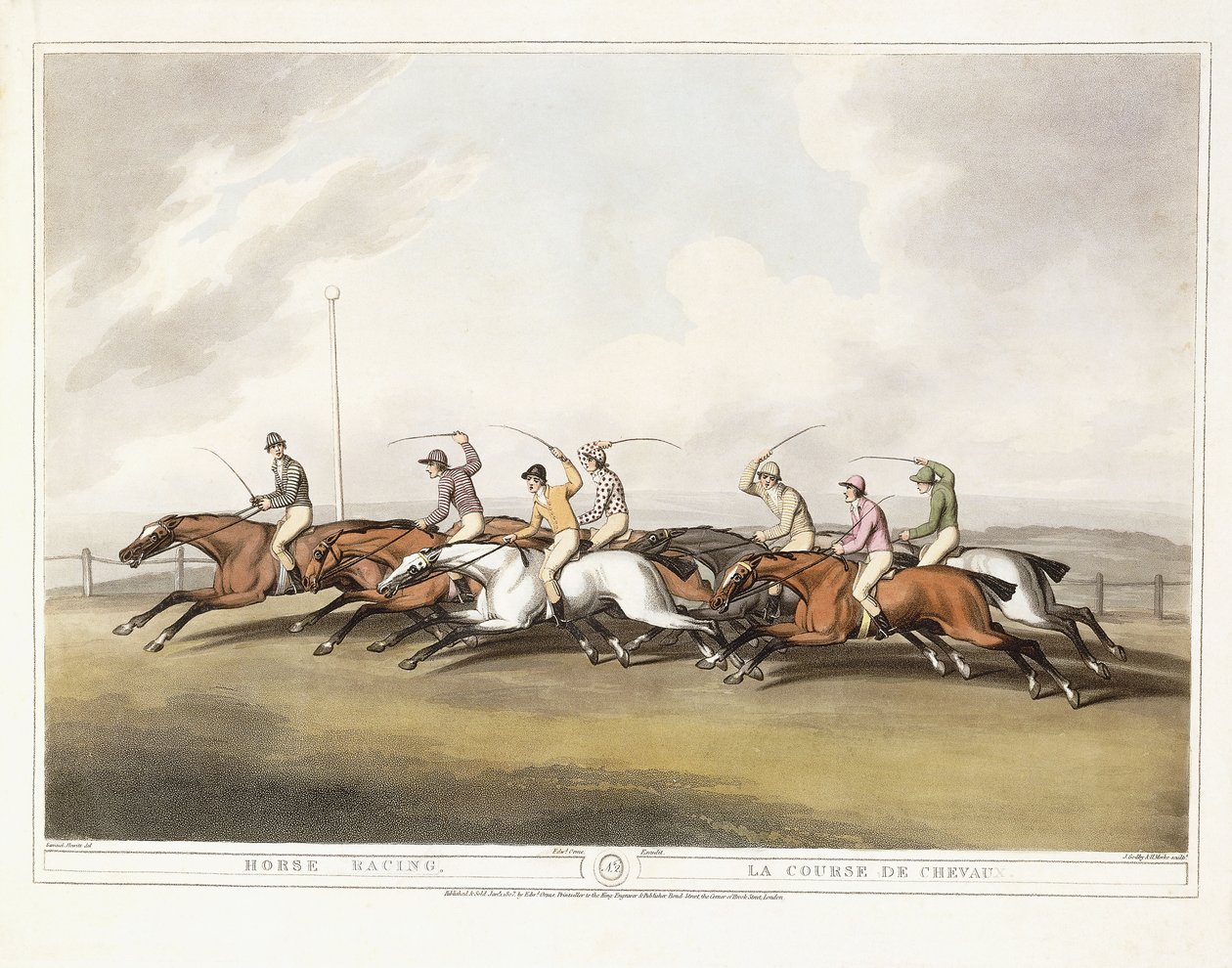 Pferderennen von Samuel (after) Howitt