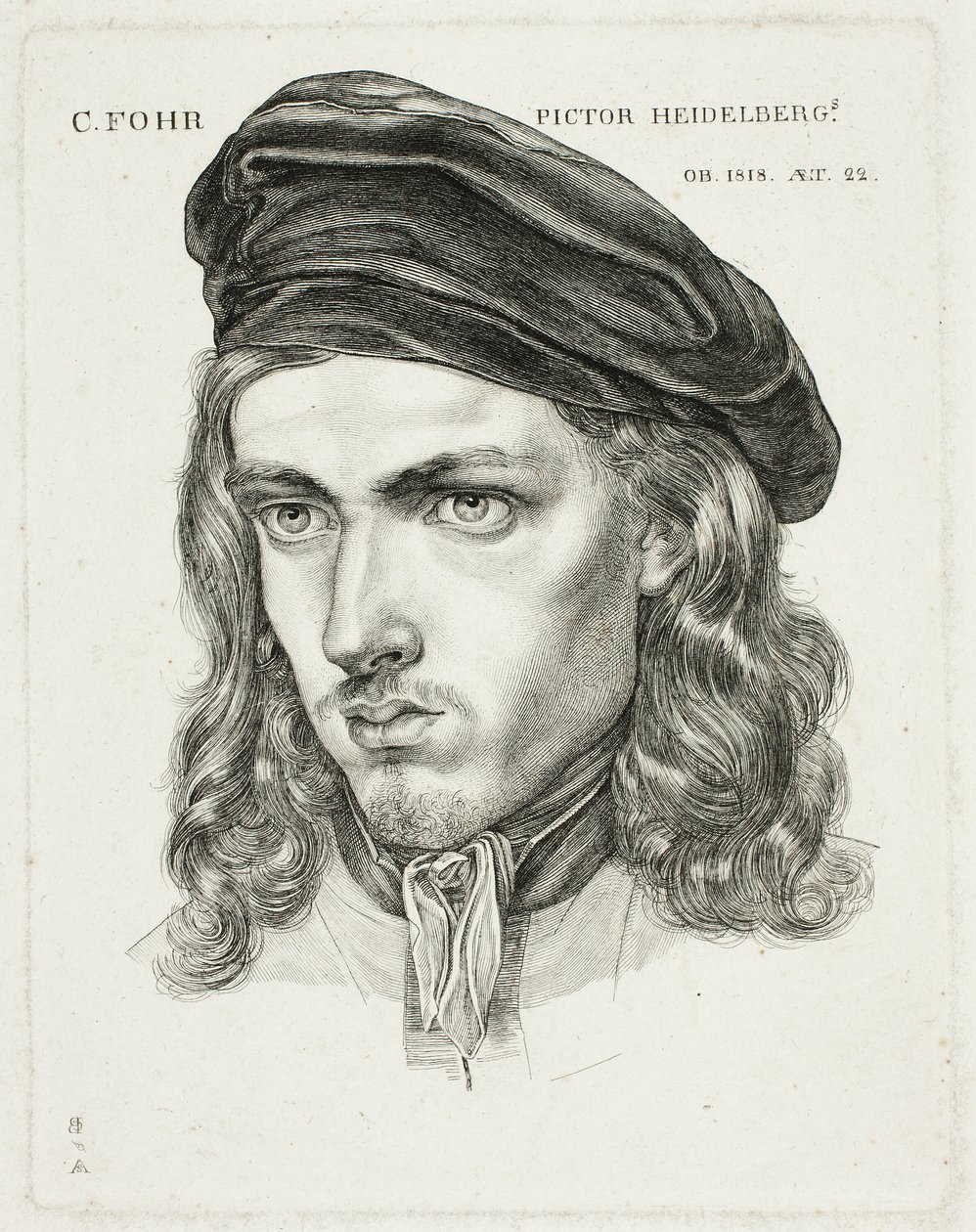 Porträt von Karl Philip Fohr von Samuel Amsler
