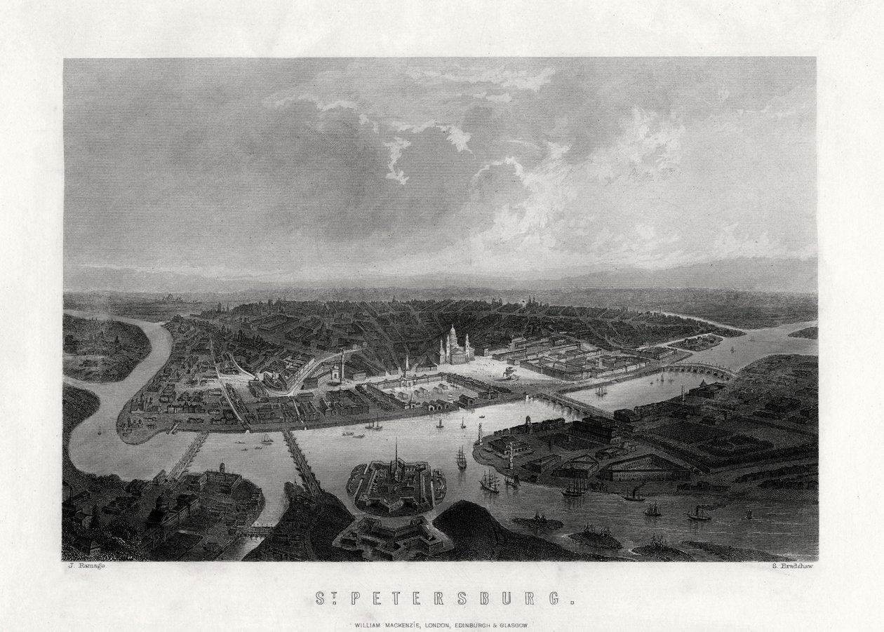 St. Petersburg, Russland, 19. Jahrhundert von Samuel Bradshaw