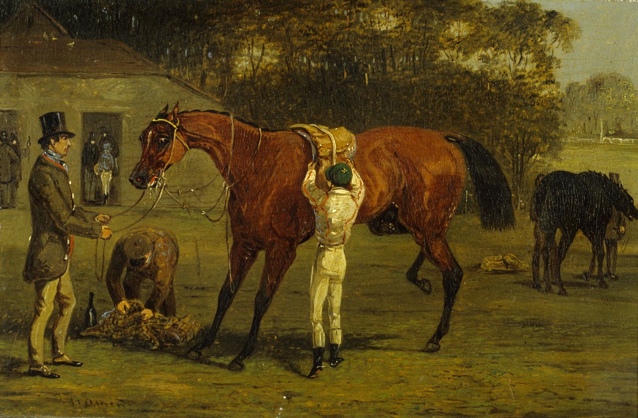 Satteln von Samuel Henry Alken