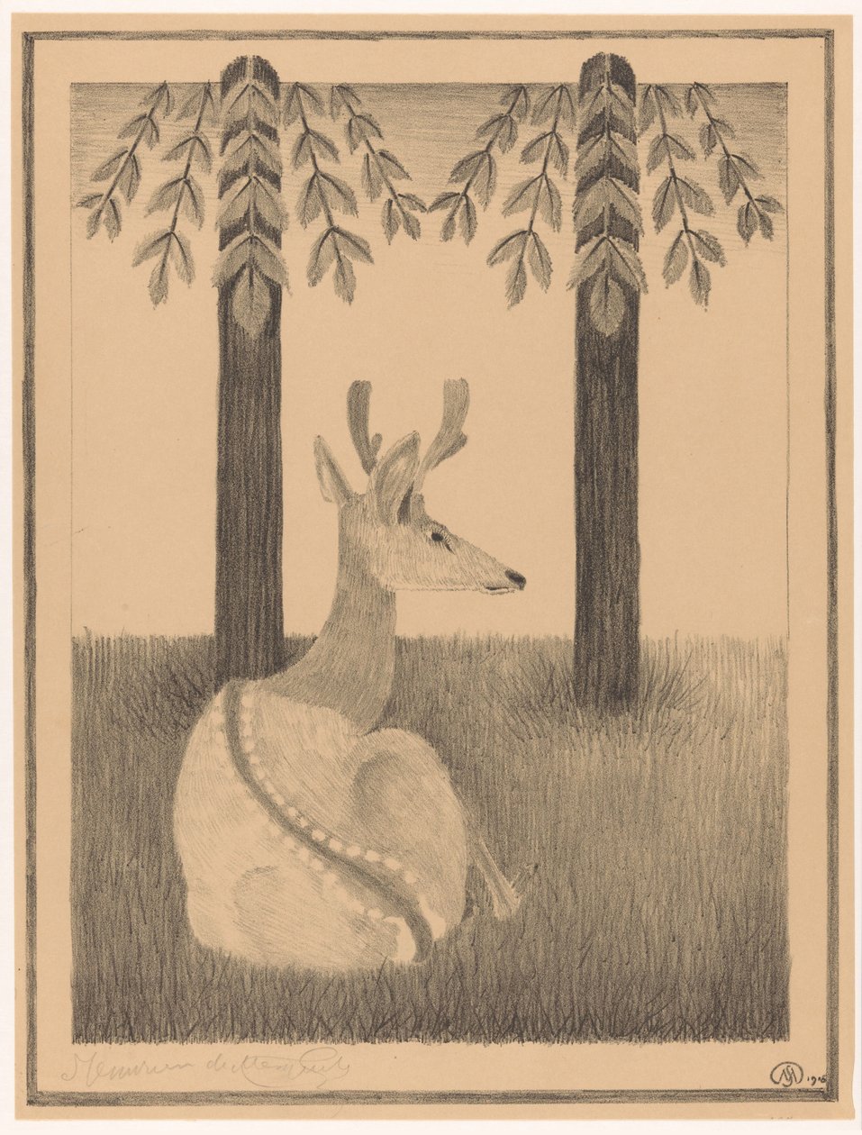 Barasingha-Hirsch von Samuel Jessurun de Mesquita