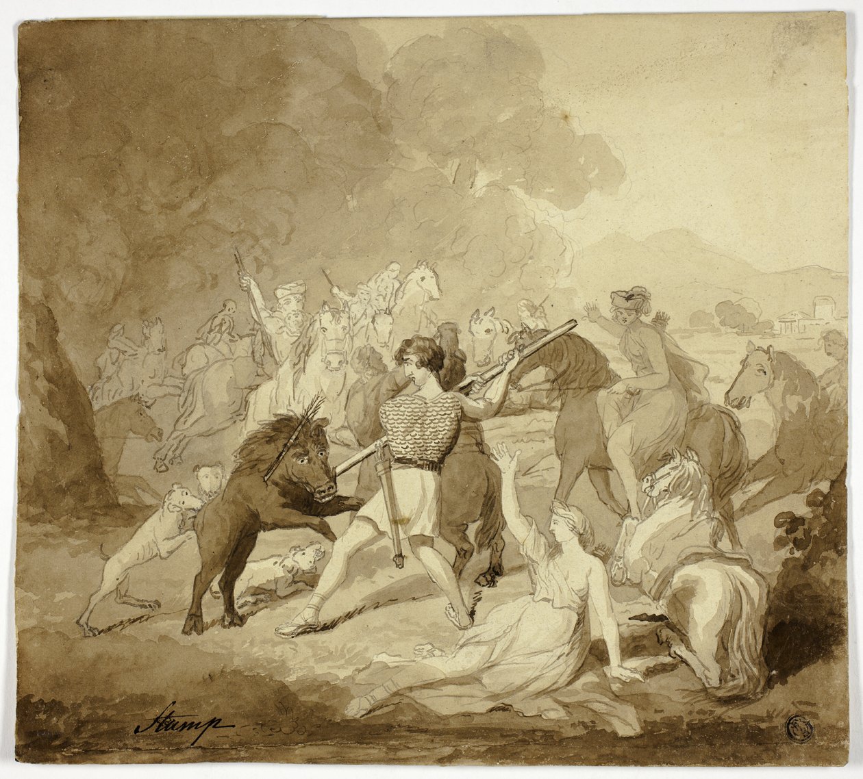 Szene aus Cymbeline von Samuel John Stump