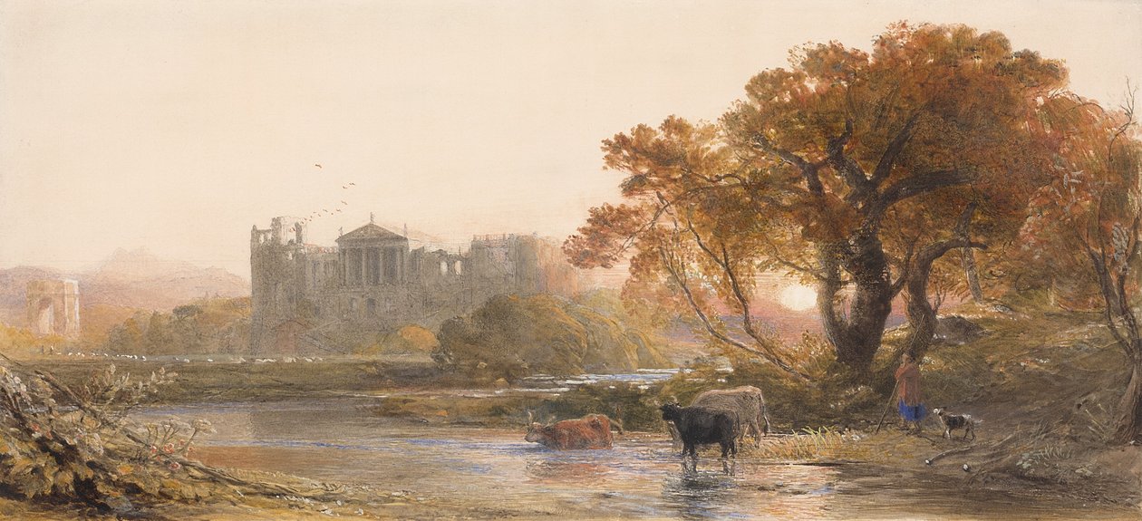 Abend in Italien, die verlassene Villa von Samuel Palmer