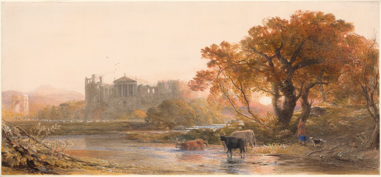 Abend in Italien—die Verlassene Villa von Samuel Palmer