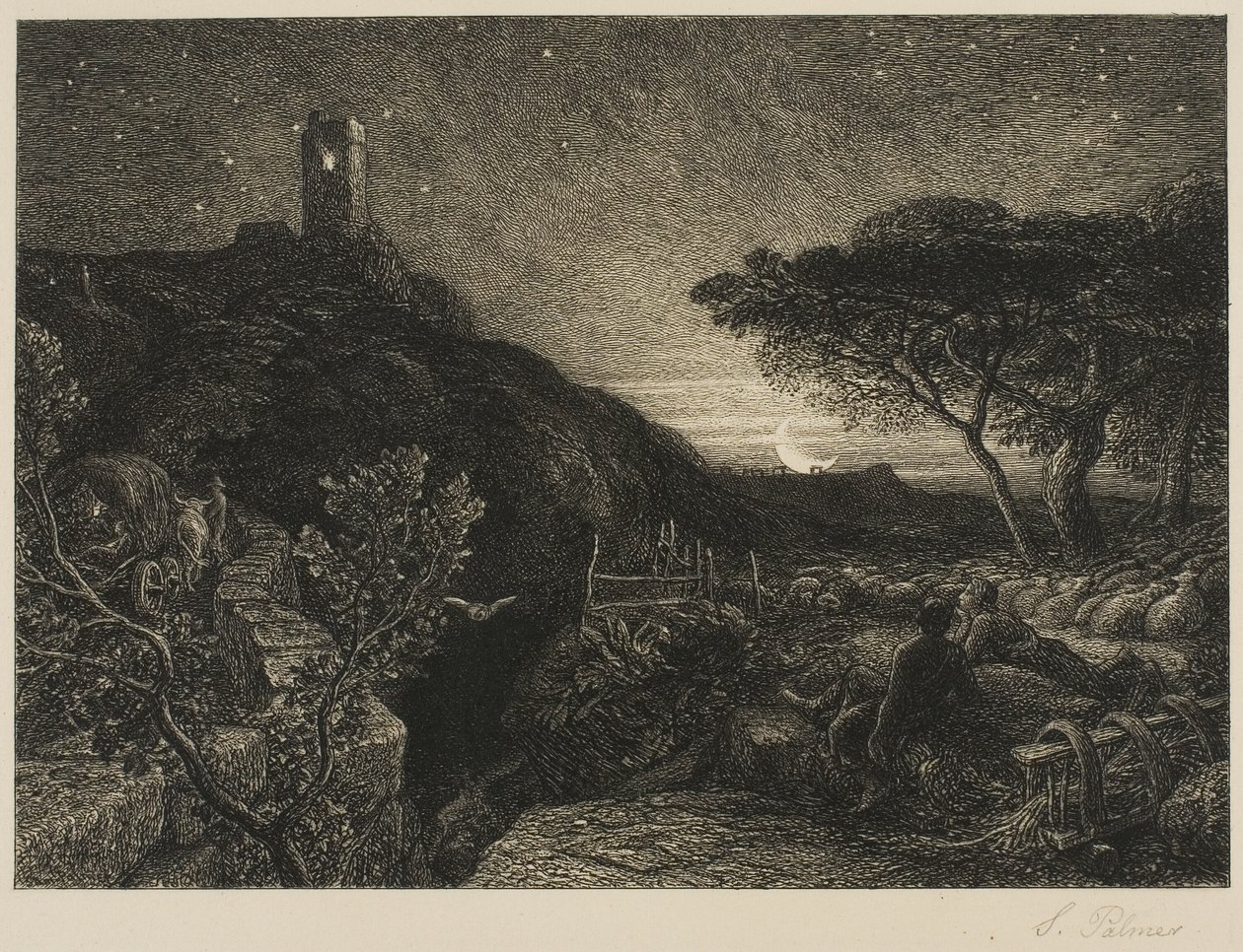 Der einsame Turm von Samuel Palmer