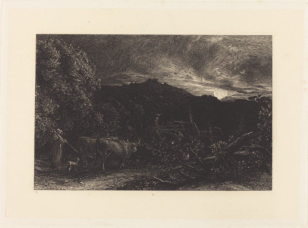 Der müde Pflüger von Samuel Palmer