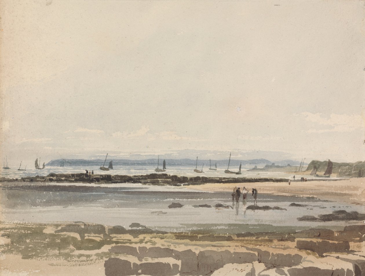 Strandszene von Samuel Prout