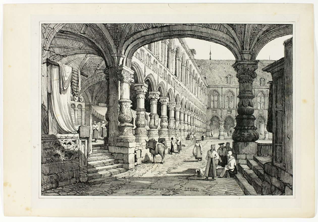 Palais des Prinzen, Lüttich von Samuel Prout