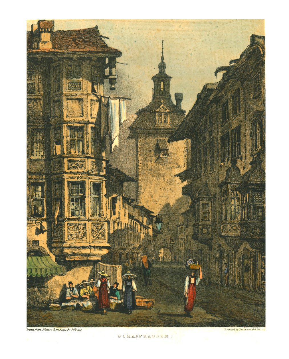 Schaffhausen, frühes 19. Jahrhundert von Samuel Prout