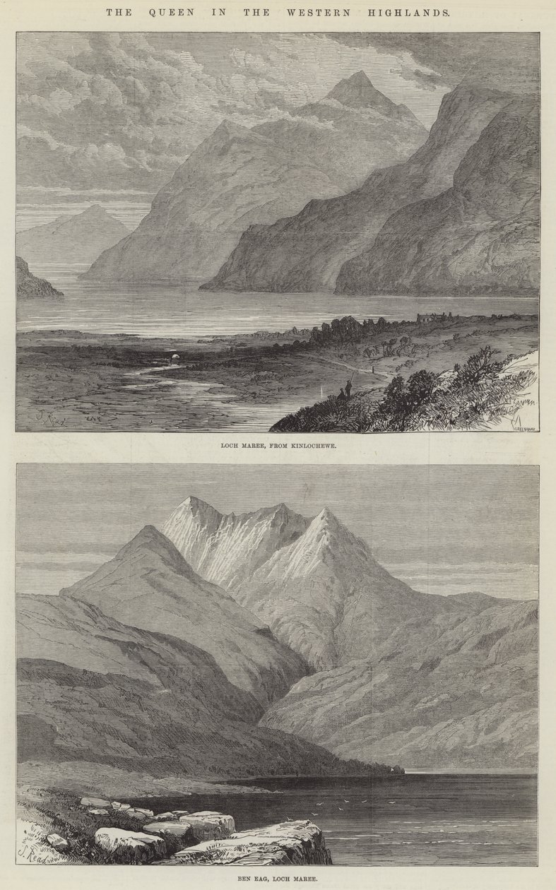 Die Königin in den westlichen Highlands von Samuel Read