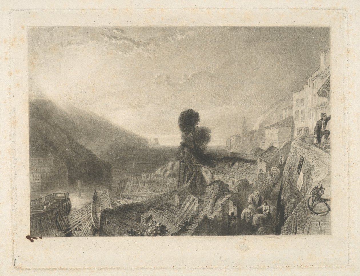 Dartmouth, am Fluss Dart von Samuel William Reynolds