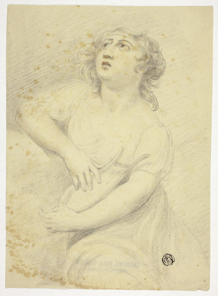 Frau mit Lyra von Samuel de Wilde