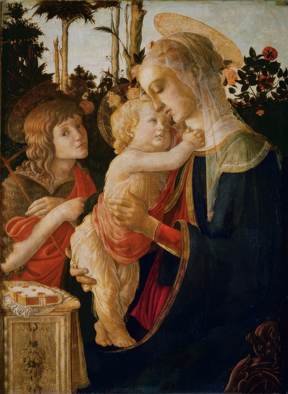 Madonna mit Kind und dem Johannesknaben von Sandro Botticelli