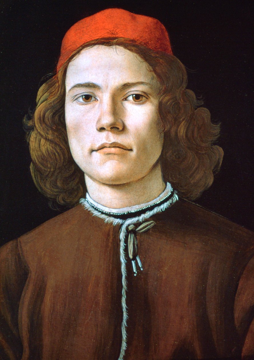 Porträt eines jungen Mannes, ca. 1480-1485 von Sandro Botticelli