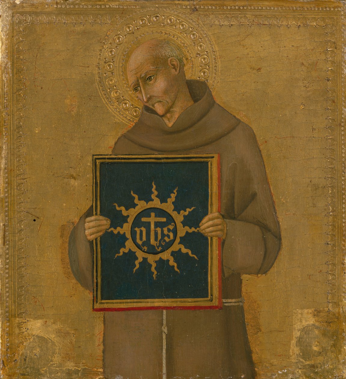 Heiliger Bernardino, 1450-60 von Sano di Pietro