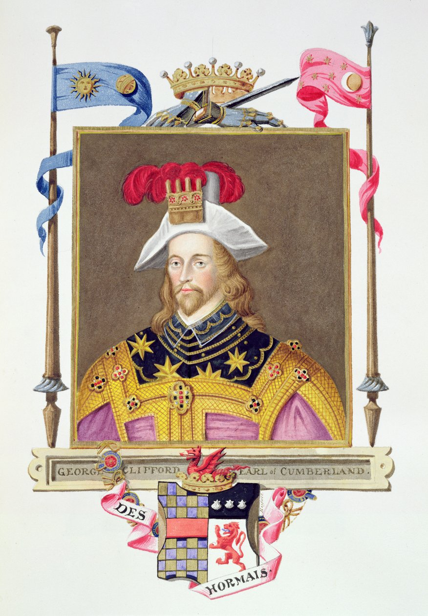 Porträt von George Clifford (1558-1605), 3. Earl of Cumberland, aus 
