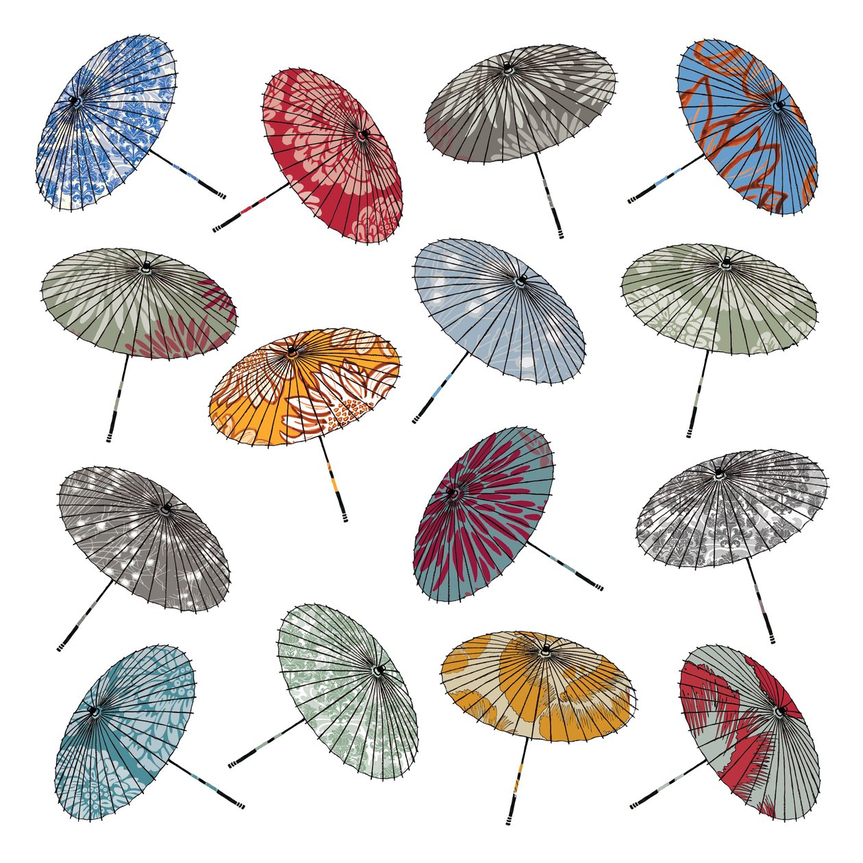 Sonnenschirme, 2012 von Sarah Hough