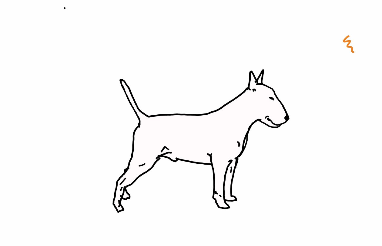 Bullterrier von Sarah Thompson Engels