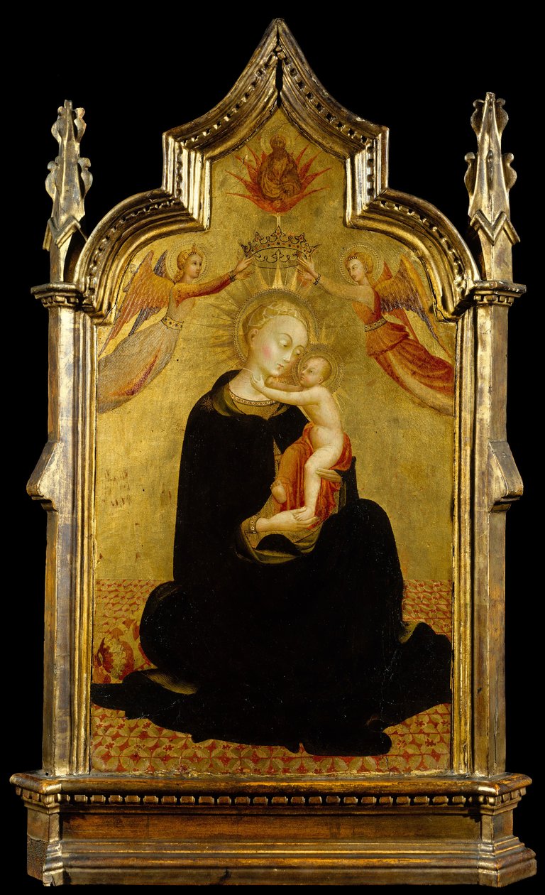 Madonna mit Kind und Engeln, ca. 1445-1450 von Sassetta