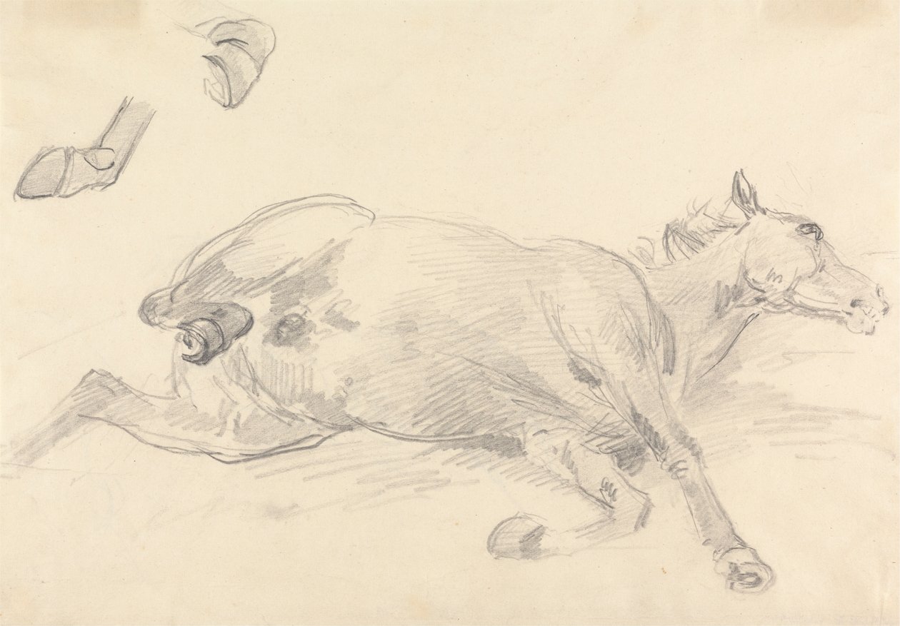 Studie eines liegenden Pferdes von Sawrey Gilpin