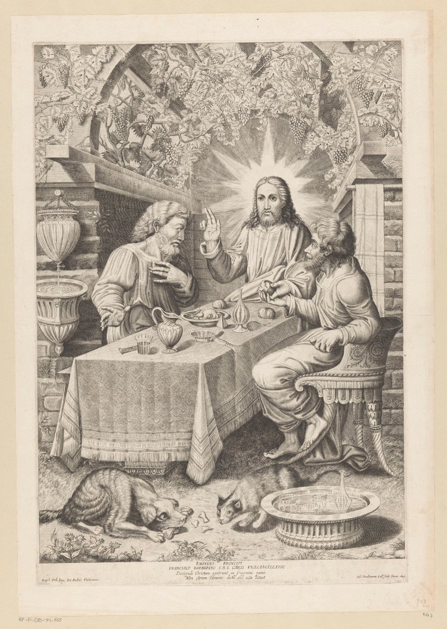 Mahlzeit in Emmaus von Sébastien Vouillemont