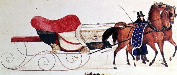 Pferdeschlitten von School Russian