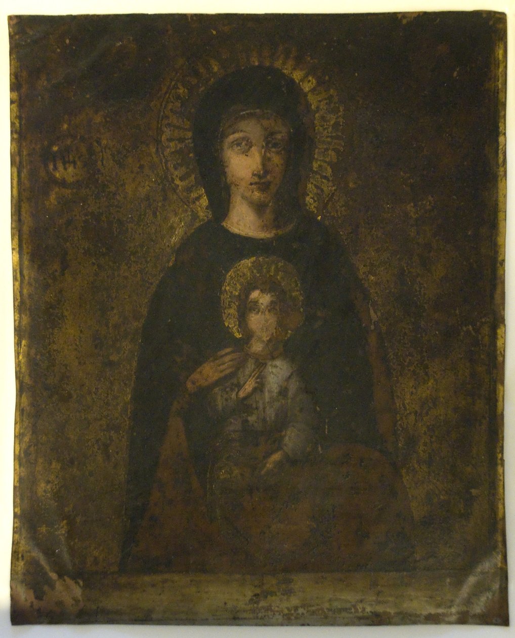 Kreuzigung (Madonna auf der Rückseite) von School Spanish