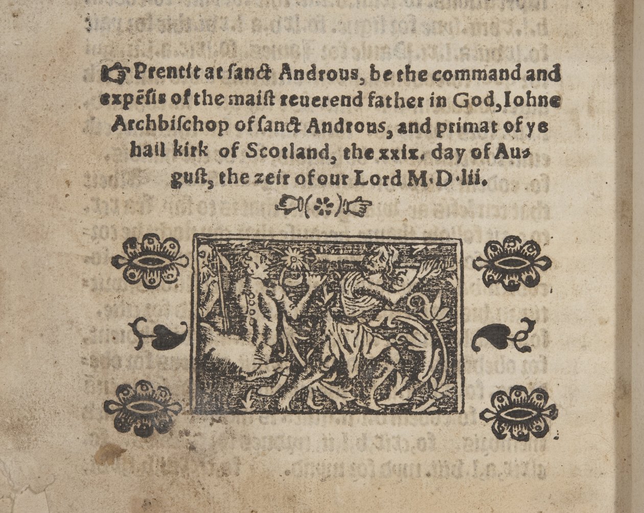 Fol 207 verso, aus The Catechisme, 1552 von Scottish School