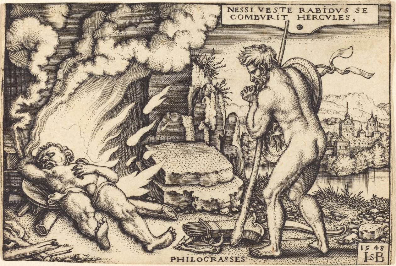 Tod des Herkules von Sebald Beham