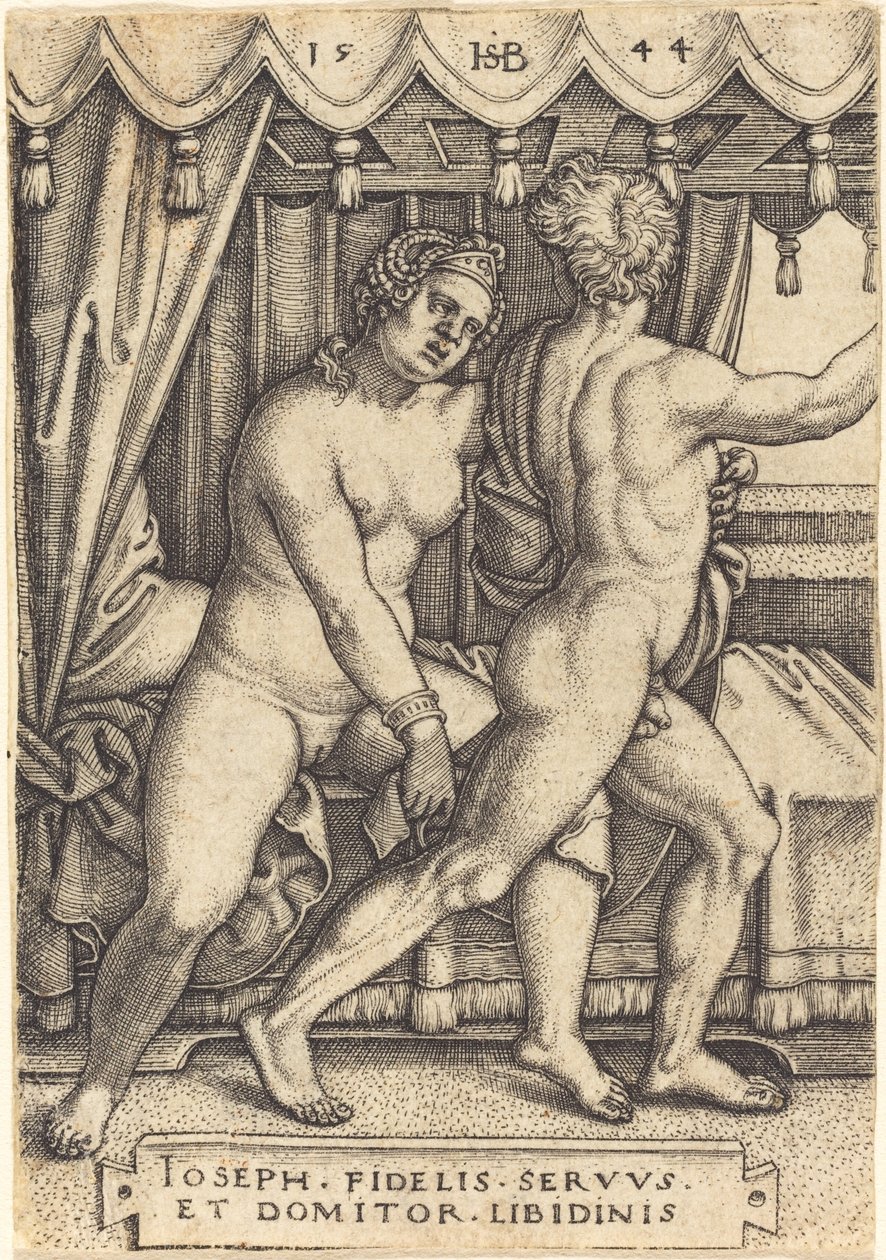 Joseph und die Frau des Potiphar von Sebald Beham