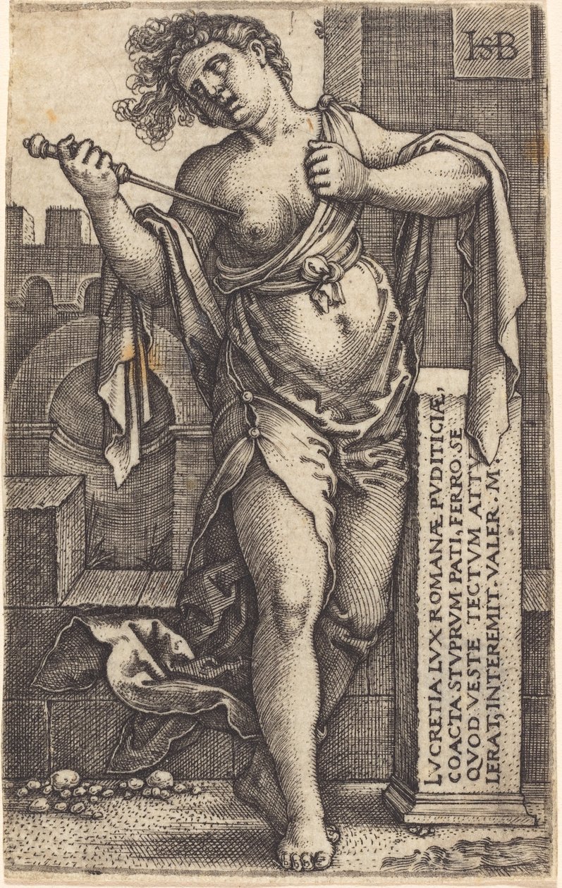 Lucretia stehend von Sebald Beham