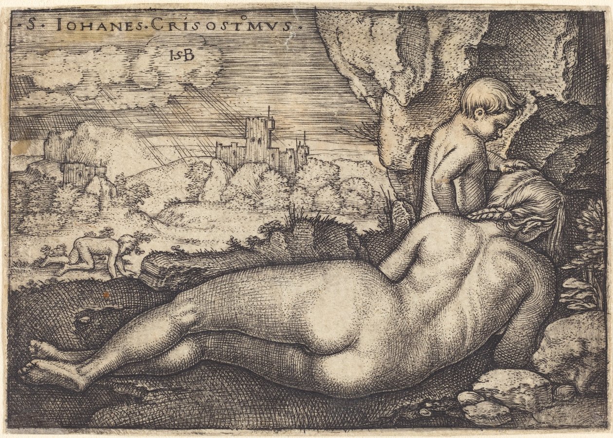 Buße des Heiligen Chrysostomus von Sebald Beham