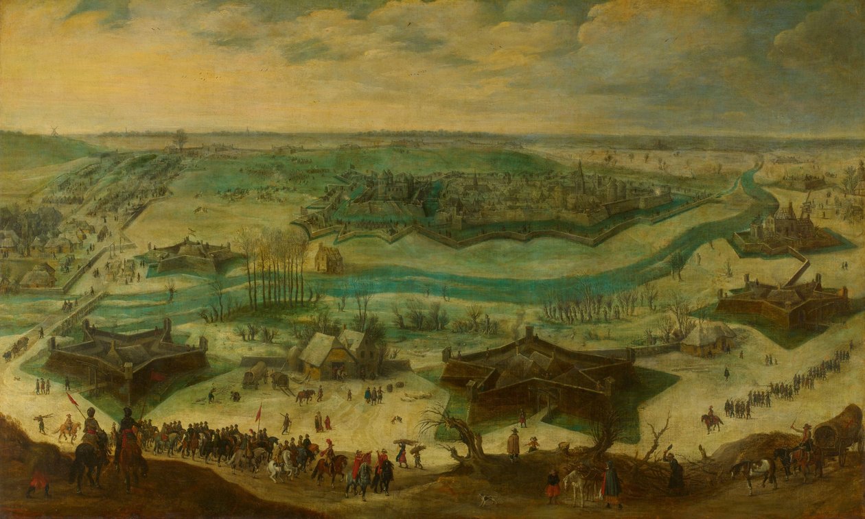 Die Belagerung von Jülich, 1621-22 von Sebastiaen Vrancx (attributed to)