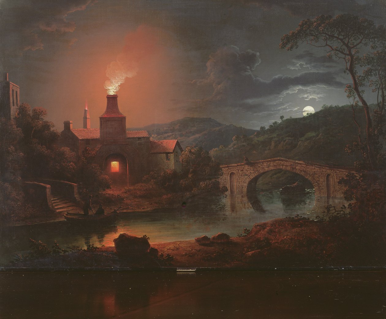Ein Eisenwerk bei Mondschein von Sebastian Pether
