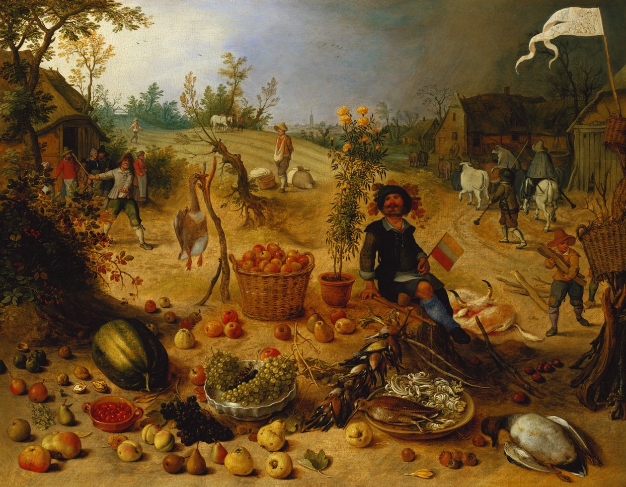Eine Allegorie des Herbstes von Sebastian Vrancx