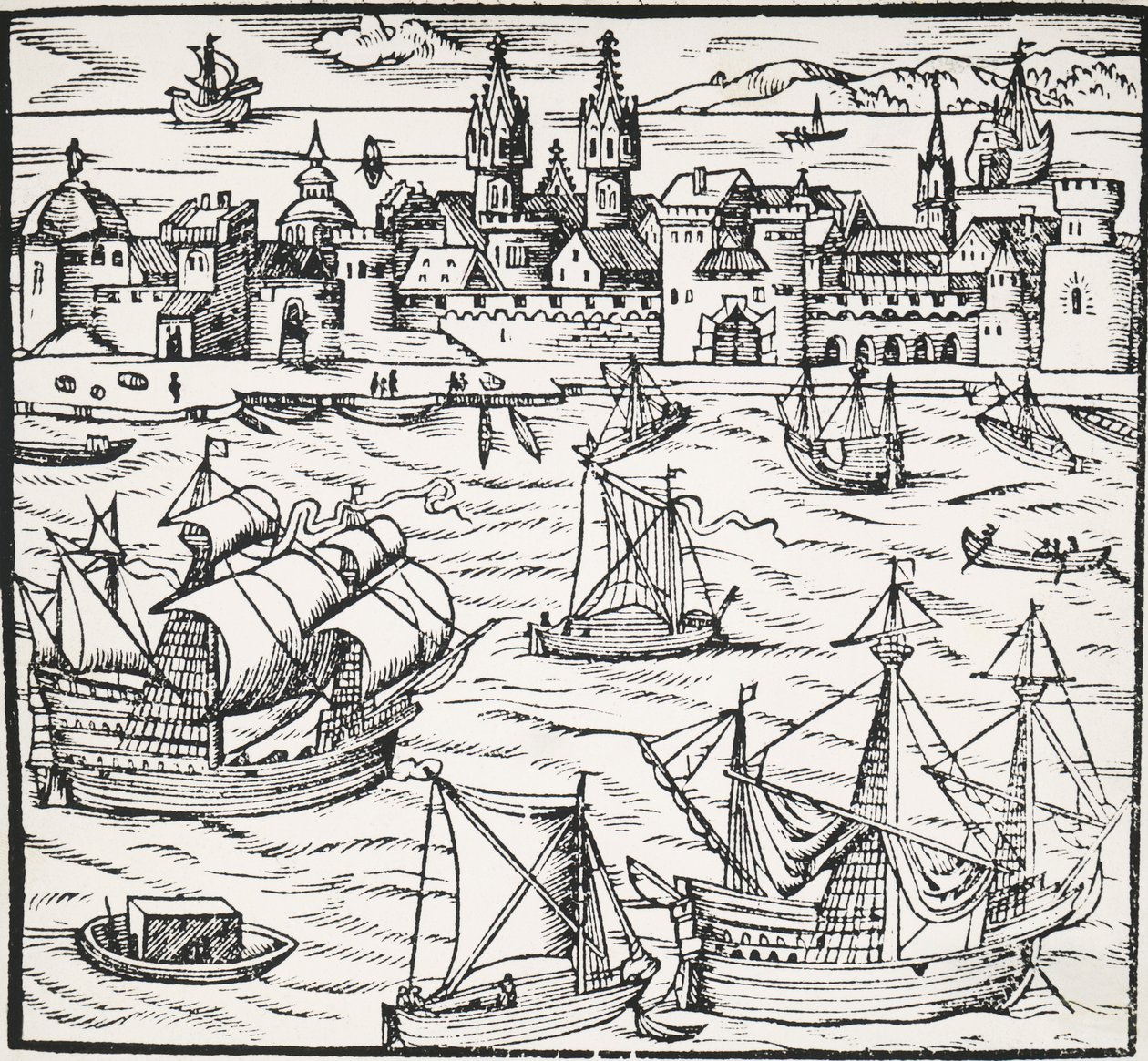 Deutscher Hafen von Sebastian Munster