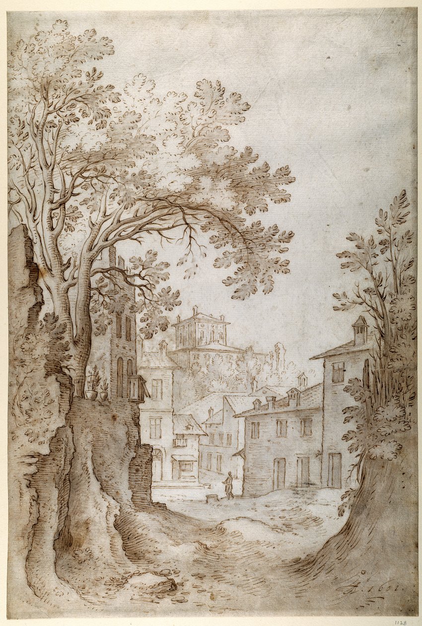 Ansicht des Palazzo Quirinale von Sebastian Vrancx