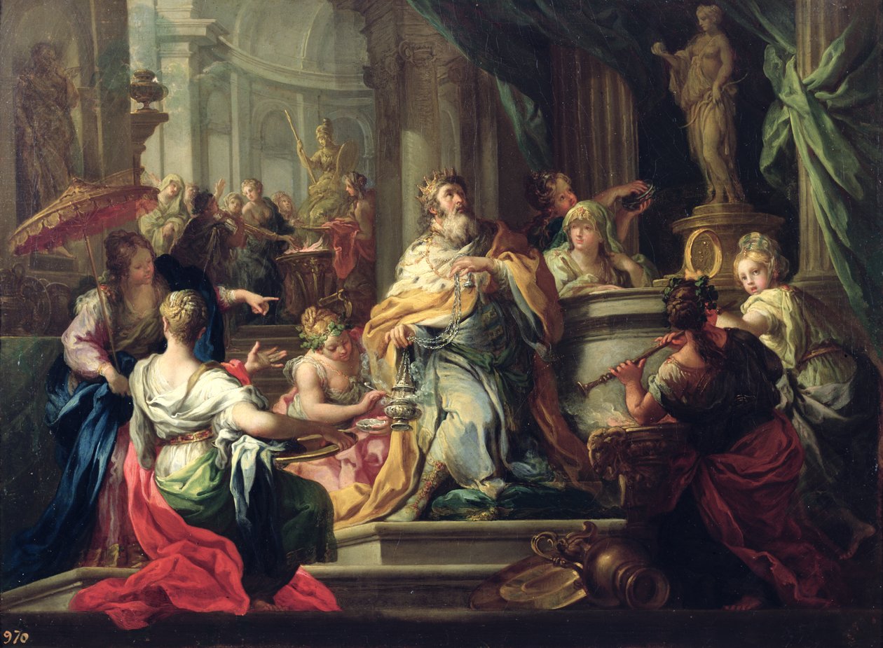 Die Vergötterung Salomos, um 1735 von Sebastiano Conca