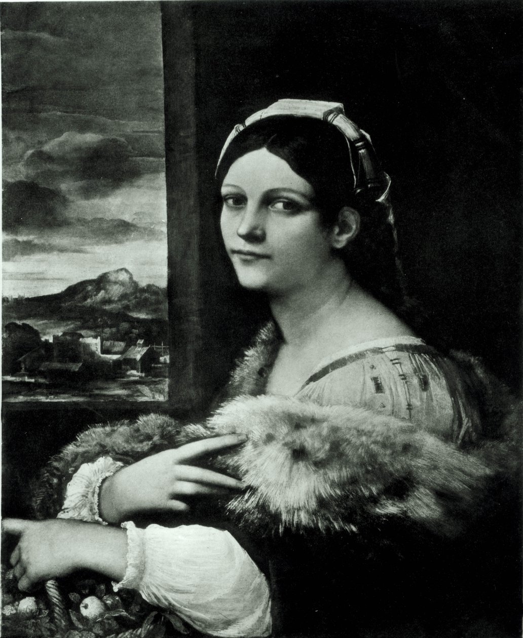 Junges Mädchen oder St. Dorothea von Sebastiano del Piombo