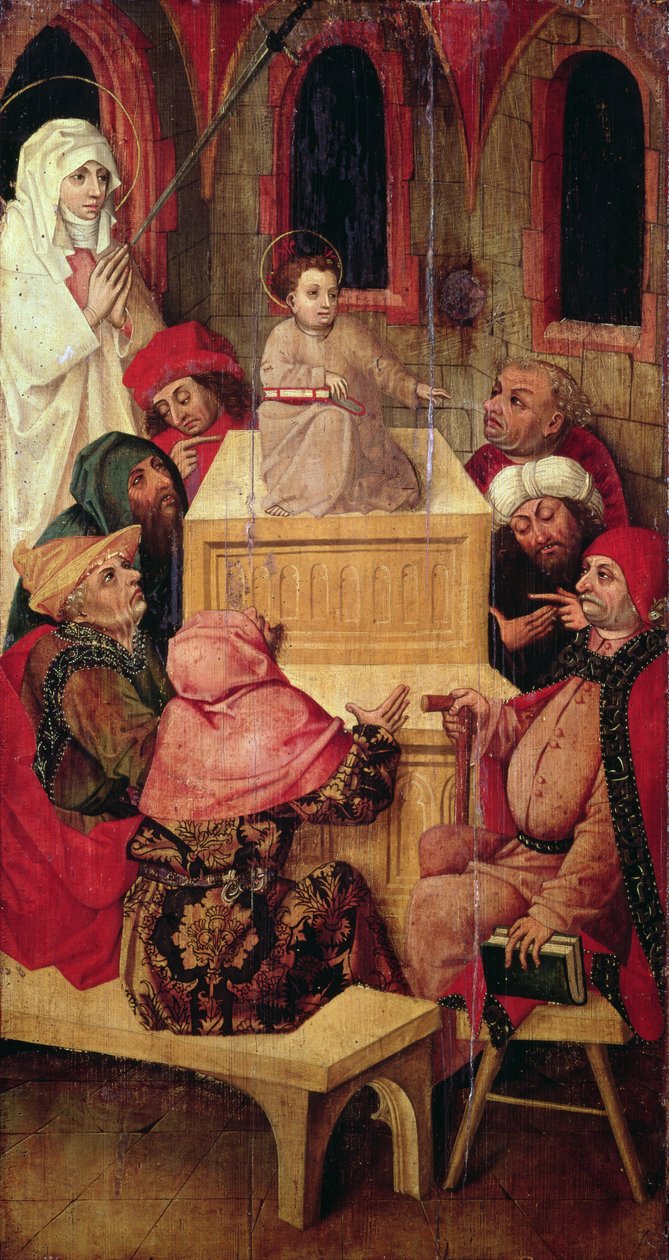 Der zwölfjährige Jesus im Tempel von Second Master of Aranyosmarot