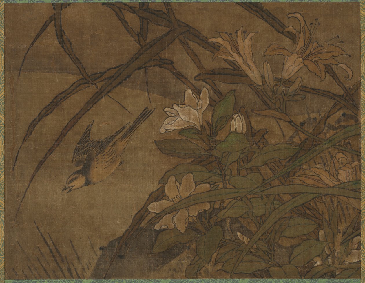 Vögel und Blumen, Mitte 1400 bis Anfang 1500 von Sesshû Tôyô
