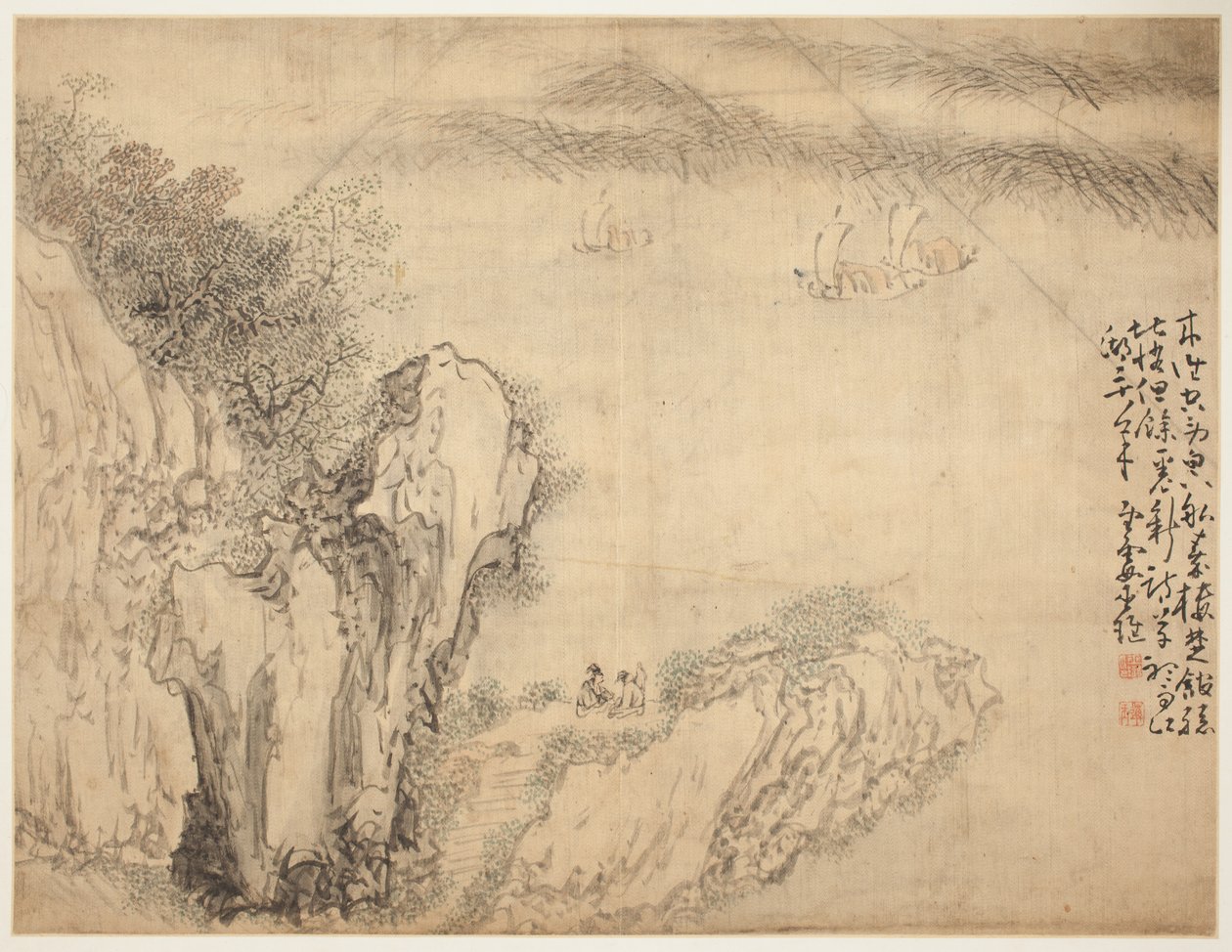 Landschaften und Figuren: Landschaft von Shen Huang