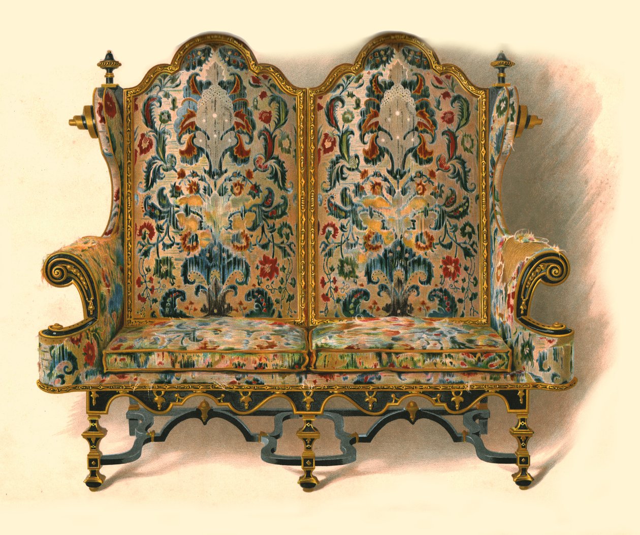 Sofa, 1905 von Shirley Charles Llewellyn Slocombe