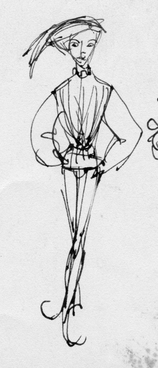 Mann in historischer Kleidung, ca. 1950 von Shirley Markham