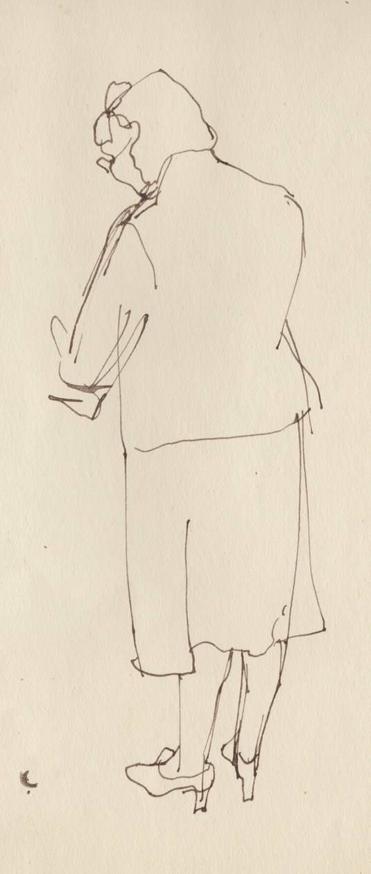 Frau von hinten, ca. 1950 von Shirley Markham