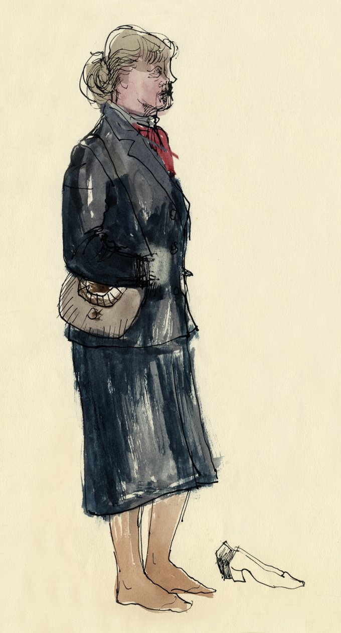Frau in Strümpfen von Shirley Markham